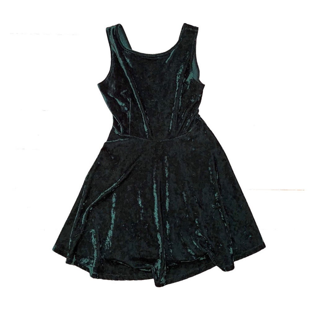 Green Velvet Dress